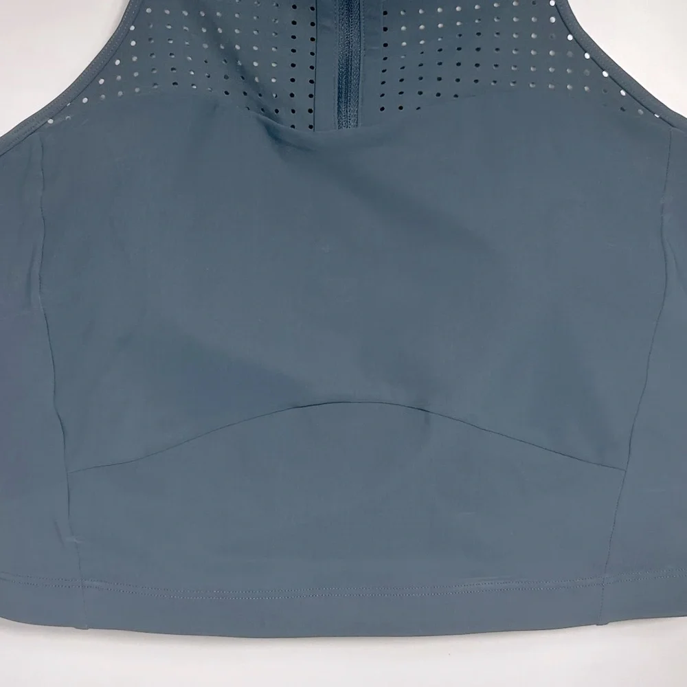 Lululemon Unleash Strength Bra Size 12 Iron Blue